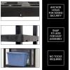 imageOskar 5Tier Plastic Shelving  ToolFree Assembly Ventilated Shelves  Stable Nested Legs with Anchor Holes  Freestanding Interlocking SpaceSaving Organizer Black