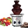 imageTotal Chef 3 Tier Chocolate Fountain  Electric Fondue Machine 15 lbs Capacity Melts Hot Dark Dipping Chocolate for Party Wedding ampamp Events Stainless Steel