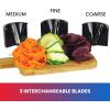imageTotal Chef 3in1 Automatic Electric Vegetable Spiralizer and Slicer 3 Blade Attachments for Veggie Spaghetti Noodles and Ribbons Black and Silver Zoodle Maker