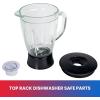 imageTotal Chef Countertop Blender  Electric Mixer Frozen Smoothie Shakes Milkshake Puree Maker Licuadora Grinder Kitchen Appliance With 6 Speed ampamp Pulse Function Dishwasher Safe Glass Pitcher Black