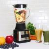 imageTotal Chef Countertop Blender  Electric Mixer Frozen Smoothie Shakes Milkshake Puree Maker Licuadora Grinder Kitchen Appliance With 6 Speed ampamp Pulse Function Dishwasher Safe Glass Pitcher Black