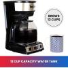 imageTotal Chef Drip Coffee Maker  12 Cup Programmable Cafe Machine With Glass Pot Regular ampamp Bold Brew Autoshut Off Large Water Reservoir Reusable Filter Kitchen Appliances For Cafeteria Barista