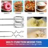 imageTotal Chef Electric Hand Mixer  Kitchen 5 Speed Handheld Blender With Whisk Beater Dough Hook Attachments Storage Case Batidora De Mano Turbo Boost Appliance For Cake Mix Eggs Whipping Cream