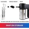 imageTotal Chef Electric Hand Mixer  Kitchen 5 Speed Handheld Blender With Whisk Beater Dough Hook Attachments Storage Case Batidora De Mano Turbo Boost Appliance For Cake Mix Eggs Whipping Cream