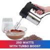 imageTotal Chef Electric Hand Mixer  Kitchen 5 Speed Handheld Blender With Whisk Beater Dough Hook Attachments Storage Case Batidora De Mano Turbo Boost Appliance For Cake Mix Eggs Whipping Cream