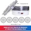 imageTotal Chef Food Dehydrator  5Tier Liofilizadora Air Drying Jerky Fruit Vegetable Mushroom Meat Fish ampamp More Counter Top Alimentos Deshidratador For Home With Dishwasher Safe Trays Rack