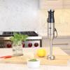 imageTotal Chef Immersion Blender  Handheld Stick Mixer For Kitchen Whisk Smoothie Milkshake Maker Blend Baby FoodSoup Protein Shake Puree Batidora De Inmersin Stainless Steel Blade Black