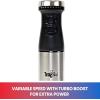 imageTotal Chef Immersion Blender  Handheld Stick Mixer For Kitchen Whisk Smoothie Milkshake Maker Blend Baby FoodSoup Protein Shake Puree Batidora De Inmersin Stainless Steel Blade Black