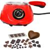 imageTotal Chef Single Pot Chocolate Melter  Electric Candy Melting Hot Fondue Pot With 32 Accessories Serving 1 cup Dark or White Melted Chocolate For Dipping Party Desserts 88 Oz 250 g Capacity