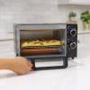 imageTotal Chef Toaster Oven  4 Slice Toaster Compact Size Conventional Countertop Kitchen Appliance Pequeos Tostador Horno Toast Bread Slices Bagels Bake Pizza Broil BlackToaster Oven