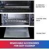 imageTotal Chef Toaster Oven  4 Slice Toaster Compact Size Conventional Countertop Kitchen Appliance Pequeos Tostador Horno Toast Bread Slices Bagels Bake Pizza Broil BlackToaster Oven
