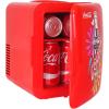 imageCoca Cola Love 1971 Series Portable 6 Can Thermoelectric Mini Fridge CoolerWarmer 4 L42 Quarts Capacity 12V DC110V AC for home dorm car Bedroom beverages snacks skincare cosmetics