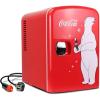imageCocaCola 12V Portable 4L CoolerWarmer ACDC Powered Power Cords Included Compact Travel Speaker and Personal MiniFridge Unique Gift for MusicLovers