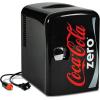 imageCoke Zero Mini Fridge  Refrigerator for Bedroom Office Portable Table Top Beverage Cooler 12V 110V Refrigerador For Drinks Soda Wine Use In Car Dorm Outdoor Patio 6 Can