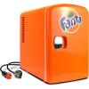 imageFanta Mini Fridge  6 Can Refrigerator for Bedroom Office Portable Table Top Beverage Cooler 12V 110V Refrigerador For Drinks Soda Wines small can fridgeUse In Car Dorm Outdoor Patio