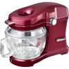 imageKenmore 500W Oviation Stand Mixer  10 Speed Mixing TiltHead 5QT Handheld Glass Bowl With Pouring Top Splash Guard Flat Beater Whisk Dough Hook Attachments Countertop Kitchen Appliance RedRed