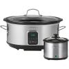 imageKenmore 7 Quart Slow Cooker  Programmable crock pot with Dipper Stainless Steel Electric Cookers Warm Rice ampamp Sous Vide Stew Soup For Lunch Dishwaher Safe NonStick Ceramic Insert Digital Control7 Quarts