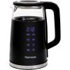 imageKenmore Electric Kettle  Cordless Digital Calentador De Agua Stainless Steel Instant Tea Pot Preset Temperature Control Automatic ShutOff Rapid Boil Hot Water Boiling Heater 17 Liter SilverBlack
