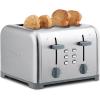 imageKenmore Toaster 4 Slice  Extra Wide Slot Countertop Kitchen Appliance Defrost Function GrillePain 9 Shade Settings Compact Design Easy Clean Crumb Tray Bread Bagel Stainless SteelStainless Steel