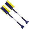 imageKoolatron Michelin 2 Pack Colossal Extendable 3449 Snow Brush for Trucks Swivel Head Squeegee Ice Scraper Ergonomic Scratch Free Auto Window Snowbrush Windshield Broom for Car SUV
