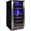 imageKoolatron Wine Fridge  Under Counter Wine Cooler 28 Bottle Chiller Built in Wine Cabinet for Champagne Red ampamp White Wine Bar Dual Zone Freestanding Cellar Stainless Steel