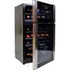imageKoolatron Wine Fridge  Wine Cooler 29 Bottle Cabinet for Champagne Red ampamp Whitewine Dual Zone Freestanding Cellar For Bar Home Kitchen Double Paned Glass Door 86L29 Bottle