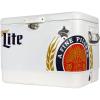imageMiller Light Ice Chest Cooler  85 Can Ice Box Portable Ice Bucket with Bottle Opener Vintage Style Insulated for Camping Beach Picnic RV BBQs Tailgating Fishing SteelBelted 51L 54 qt