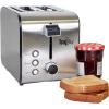 imageTotal Chef toaster 2 slice  large wide slot fast commercial countertop toasted toasters with space saving modern stainless steel for bread bagel Waffles retro quick clear popup tostadora de pan