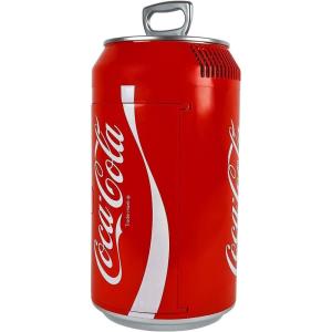imageCoca Cola Mini Fridge  12 Can Refrigerator for Bedroom Office Portable Table Top Beverage Cooler 12V 110V Refrigerador for Drink Soda Wine Use in Car Dorm Outdoor