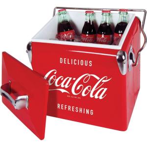 imageCocaCola Retro Ice Chest Cooler  Portable Ice Bucket with Bottle Opener Vintage Style Insulated for Camping Beach Picnic RV BBQs Tailgating Fishing 18 Can Ice Box 13L 14 qt