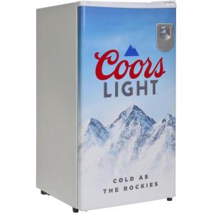imageCoors Light Refrigerator  Mini Fridge For Kitchen Bedroom Office Dorms Cuarto Cool Storage For Wine Drink Beverages Compact Free Standing Neveras Pequepara 32 Cubic Feet Capacity White
