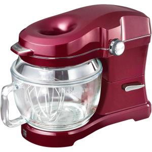 imageKenmore 500W Oviation Stand Mixer  10 Speed Mixing TiltHead 5QT Handheld Glass Bowl With Pouring Top Splash Guard Flat Beater Whisk Dough Hook Attachments Countertop Kitchen Appliance RedRed