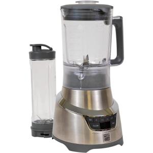 imageKenmore Elite Countertop Blender  Electric Mixer Milkshake Puree Maker Frozen Smoothie Shakes Licuadora Grinder Kitchen Appliance With SingleServe Cup Ice Crush Pulse Chop ampamp Stir FunctionGrey