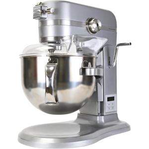 imageKenmore Elite HeavyDuty 6 Qt BowlLift Stand Mixer 600 Watts with Flat Beater Wire Whisk Dough Hook Stainless Steel Bowls LED Light Digital Countdown Timer Metallic Grey