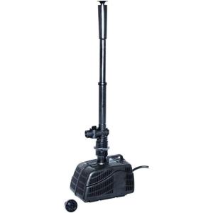 imageKoolScapes PJ530 530 GPH Pond Pump Kit  Includes Water Bell 3Tier Double Daisy Fountain Heads Flow Control Diverter and Telescopic Riser