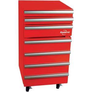 imageKoolatron Compact HeavyDuty Rolling Tool Chest with 18 Cu Ft Mini Fridge 3 Drawers Adjustable Shelf Swivel Wheels Efficient Compressor Cooling Red Finish Garage Workshop OrganizerRedSilver