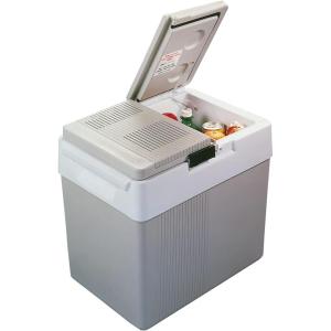 imageKoolatron Electric Portable Cooler Plug in 12V Car CoolerWarmer 33 qt 31 LNo Ice Thermo Electric Portable Fridge for Camping Travel Road Trips Trucking with 12 Volt DC Power Cord GrayWhite