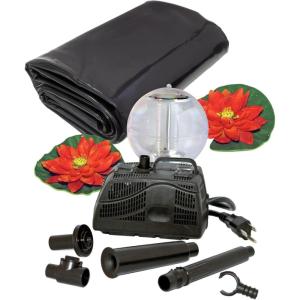 imageKoolatron Koolscapes 270 Gallon Pond Kit with Lighting 270 Gallon with Sola BlackBlack
