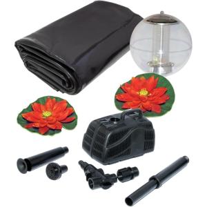 imageKoolatron Koolscapes 400 Gallon Pond Kit with Lighting 400 Gallon with Sola Black