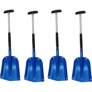 imageKoolatron Michelin Ultra Compact 40quot Folding Utility Snow Shovel for Car Emergency Blue Telescoping Handle Collapsible Lightweight Winter Survival Gear for SUV Truck Snowmobile  4 Pack