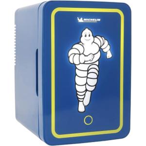 imageMICHELIN Mini Fridge  Refrigerator for Bedroom Office Portable Table Top Beverage Cooler 12V 110V Refrigerador For Drinks Soda Wines Use In Car Dorm Outdoor Patio 8 Can