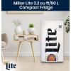 imageMiller Lite Refrigerator  32 Cubic Feet Capacity White Fridge For Kitchen Bedroom office Dorms Cuarto Cool Storage For Wine Drink Beverages Compact Free Standing Neveras Pequepara