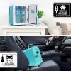 imageKoolatron Mini Fridge  Refrigerator for Bedroom Office Portable Table Top Beverage Cooler 12V 110V Refrigerador For Drinks Soda Wine Use In Car Dorm Outdoor Patio 6 Can