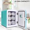 imageKoolatron Mini Fridge  Refrigerator for Bedroom Office Portable Table Top Beverage Cooler 12V 110V Refrigerador For Drinks Soda Wine Use In Car Dorm Outdoor Patio 6 Can