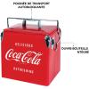 imageCocaCola Retro Ice Chest Cooler  18 Can Ice Box Portable Ice Bucket with Bottle Opener Vintage Style Insulated for Camping Beach Picnic RV BBQs Tailgating Fishing 13L 14 qt