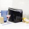 imageKoolatron Countertop Ice Maker  Pellet Hielo Maquina Serves 9 Pebble Ice Cubes in 6 mins Crunchy Ice Nugget for Drinks Self Cleaning Portable 26 Lbs24Hrs Capacity Stainless Steel BlackBlack