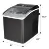 imageKoolatron Countertop Ice Maker  Pellet Hielo Maquina Serves 9 Pebble Ice Cubes in 6 mins Crunchy Ice Nugget for Drinks Self Cleaning Portable 26 Lbs24Hrs Capacity Stainless Steel BlackBlack