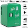 imageSprite Mini Fridge  Refrigerator for Bedroom Office Portable Beverage Cooler12V 110V Refrigerador For Drinks Soda Wines Use In Car Dorm Outdoor 6 Can Compact small fridge