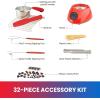 imageTotal Chef Electric Chocolatiere Melter 32 Accessories Fondue Pot Set Chocolate Fountain and Candy Melts 88 oz 250 g DIY Candy Maker Dessert Special Occasion Gift Set for Romantic Dinner Red