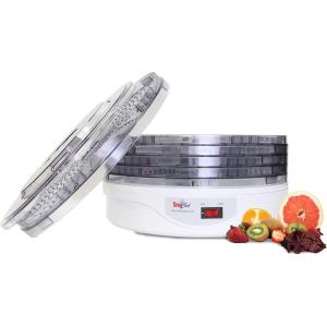 imageTotal Chef 5Tier Food Dehydrator  Liofilizadora Air Drying Jerky Fruit Vegetable Mushroom Meat Fish ampamp More Counter Top Alimentos Deshidratador For Home With Dishwasher Safe Trays Rack